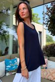 Essential Jersey Layering Vest Navy